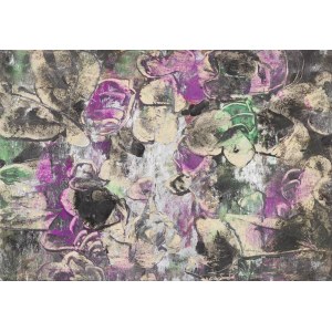 Alfred Lenica (1899 Pabianice - 1977 Warszawa), Composition sur fond noir, 1966