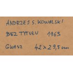 Andrzej S. Kowalski (1930 Sosnowiec - 2004 Katowice), Untitled, 1963