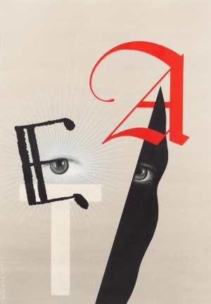 Wiesław Rosocha (ur. 1945, Sokołów Podlaski), Projekt do plakatu Hommage à Hoffmann, 2005