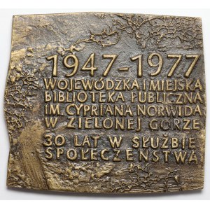Stasiński, Medaglia della Biblioteca pubblica Cyprian Norwid di Zielona Góra 1977 (OPUS 854)