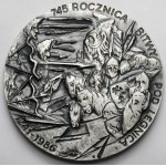 Stasinski, Medal Battle of Legnica - SILVER - Jadwiga and Henry II 1986