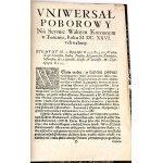 [PRELUDIUM WOJNY ZE SZWECJĄ] UCHWAŁA SEYMU TORUNSKIEGO 1626