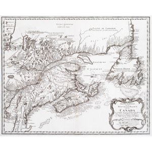 Jacques-Nicolas Bellin, Partie orientale de la Nouvelle France ou du Canada