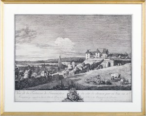 Bernardo Bellotto, Vue de la forteresse de Sonnenstein du côté du chemin…