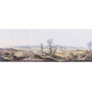 Ernst Wilhelm Knippel (1811-1900), Das Riesengebirge aufgenommen am Wege zwischen Warmbrunn und Merzdorf