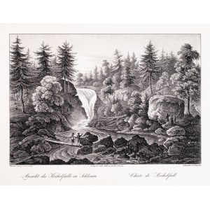 Friedrich Julius Tempeltei, Ansicht des Kochelfalls in Schlesien