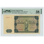 500 zloty 1947, Y series, PMG 58