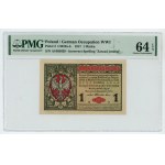 1 Polish mark 1916, series A, "jenerał", PMG 64 EPQ