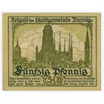 GDAŃSK/DANZIG, 50 fenig 1919