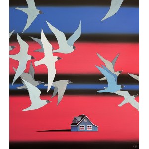Olga Bujko, Les oiseaux volent au-dessus de la mer, 2025