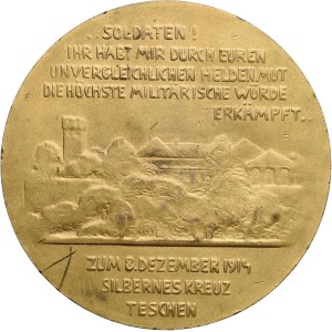 Medal Cieszyn, FRIEDRICH, Feldmarschall, Erzherzog, Herzog, Cieszyn 1914