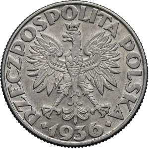 II RP, 2 złote 1936 Żaglowiec