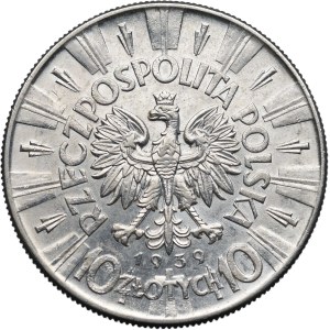 Second Polish Republic, 10 zlotych, 1939, Józef Piłsudski