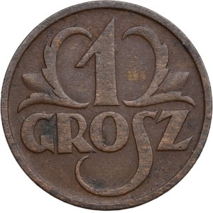 Second Polish Republic, 1 grosz, 1934, Warsaw