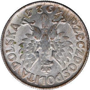 II RP, 2 złote 1924 Kobieta i kłosy, Filadelfia - odwrotka