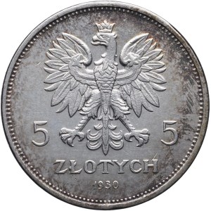 II RP, 5 złotych 1930, Sztandar