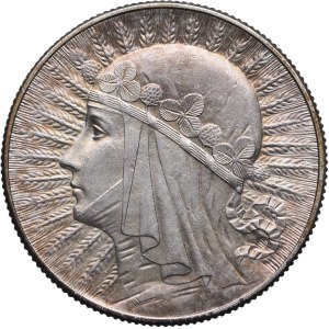 II RP, 5 złotych 1933 Głowa Kobiety