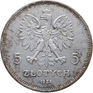 II RP, 5 złotych Nike 1928, Bruksela