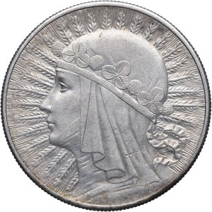 II RP, 10 złotych 1932 Londyn, Głowa Kobiety