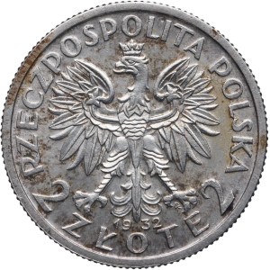 II RP, 2 złote 1932 Głowa Kobiety