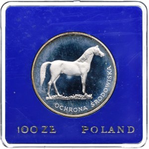 Poľská ľudová republika, 100 zlotých, 1981, Ochrana životného prostredia – Kôň
