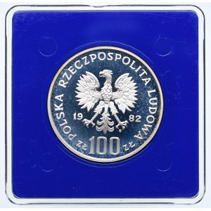 PRL, 100 złotych 1982 Ochrona Środowiska - Bocian