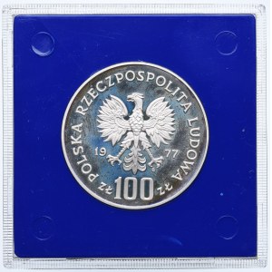 PRL, 100 złotych 1977 Ochrona Środowiska - Żubr