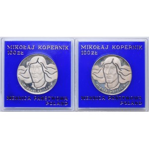 PRL, zestaw 100 złotych 1973, 1974 Mikołaj Kopernik (2szt.)