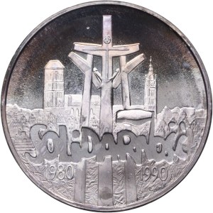 Tretia poľská republika, 100 000 zlotých, 1990, Solidarita, TYP A