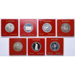 PRL, zestaw 20 złotych 1979-1981 Szpital Centrum Zdrowia Dziecka, Łódź, Cracovia, 200 złotych 1985-1987 Mundial - Meksyk'86, Centrum Zdrowia Matki Polki, XXIV Igrzyska Olimpiady, Mistrzostwa Europy w piłce nożnej 1988 (7szt.) PRÓBA