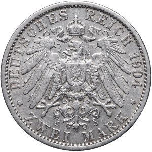 Niemcy, Prusy, Wilhelm II, 2 marki 1904 A, Berlin