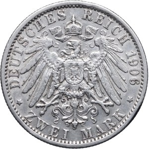 Niemcy, Prusy, Wilhelm II, 2 marki 1906 A, Berlin