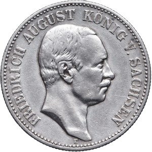Niemcy, Saksonia, Fryderyk August III, 2 marki 1906 E, Muldenhütten