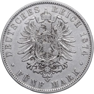 Niemcy, Prusy, Wilhelm I, 5 marek 1874 A, Berlin