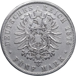 Niemcy, Bawaria, Ludwig II, 5 marek 1876 D, Monachium