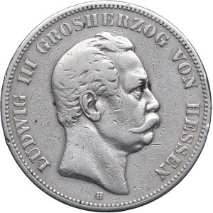 Niemcy, Hesja, Ludwik III, 5 marek 1876 H, Darmstadt