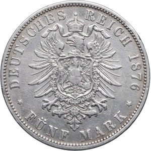 Niemcy, Prusy, Wilhelm I, 5 marek 1876 C, Frankfurt