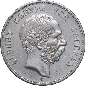 Niemcy, Saksonia, Albert, 5 marek 1898 E, Muldenhütten