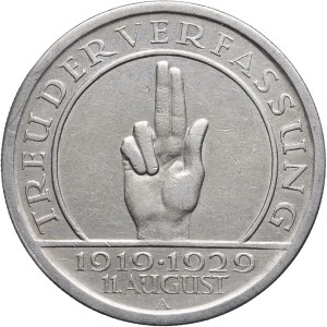 Niemcy, Republika Weimarska, 5 marek 1929 A, Berlin, Przysięga Hindenburga