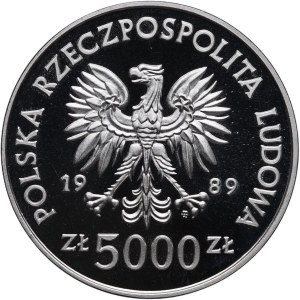 PRL, 5.000 złotych 1989 Toruń, Ratujemy Zabytki Torunia