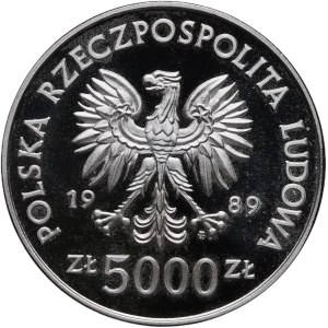 PRL, 5000 złotych 1989 Toruń, Mikołaj Kopernik
