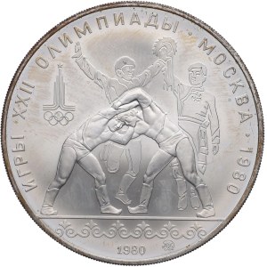 ZSRR, 10 rubli 1980, Igrzyska XXII Olimpiady, Moskwa 1980 - zapasy