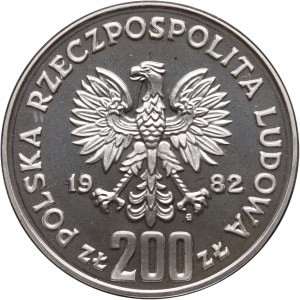 PRL, 200 złotych 1982 Mistrzostwa świata w piłce nożnej Hiszpania 1982
