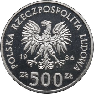 PRL, 500 złotych 1986 Władysław I Łokietek