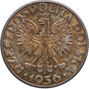 II RP, 5 złotych 1936 Żaglowiec