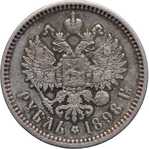 Rosja, Mikołaj II, 1 rubel 1898 АГ, Petersburg