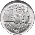 PRL, zestaw 100 złotych 1966, Mieszko i Dąbrówka, obiegowa i próby, DESTRUKT (3szt.)