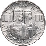 PRL, zestaw 100 złotych 1966, Mieszko i Dąbrówka, obiegowa i próby, DESTRUKT (3szt.)