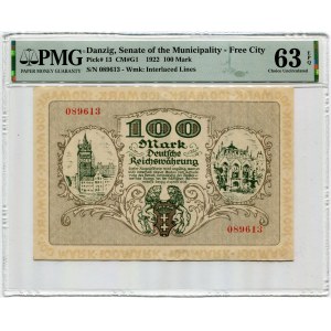 Gdańsk, 100 marek 1922