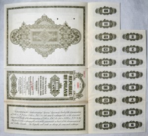 3% Pożyczka Dolarowa Fundingowa 1936, obligacja 1.000 dolarów - SPECIMEN